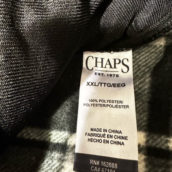 Chaps Arctic Fleece Shirt Jacket Size XXL - Picture 7 of 8